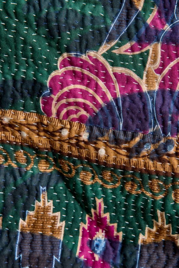 Slide View: 3: Urban Renewal Remnants Arizona Screen Printed Kantha Tapestry