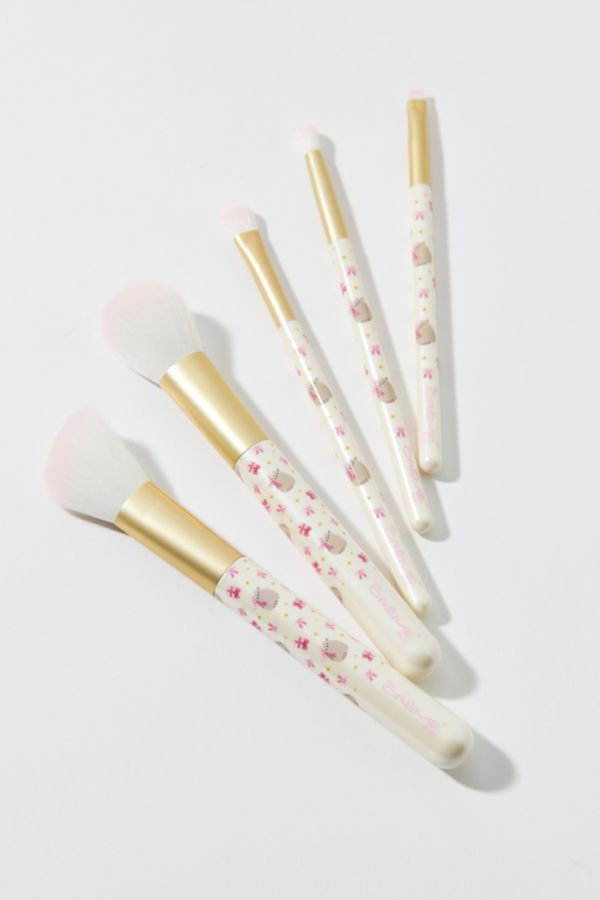 Slide View: 1: The Crème Shop X Pusheen Pretty Finish Makeup Brush Set