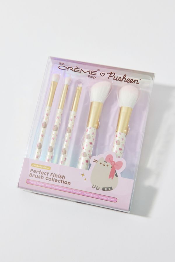 Slide View: 2: The Crème Shop X Pusheen Pretty Finish Makeup Brush Set