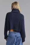 Thumbnail View 4: BDG Chad Ribbed Knit Cropped Zip-Up Sweater