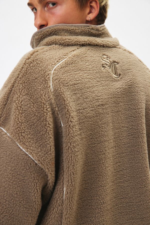 Slide View: 3: Standard Cloth Oslo Fleece Quarter Zip Sweatshirt