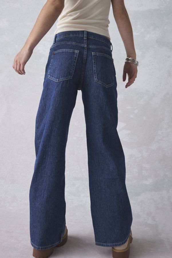 Slide View: 5: BDG Izzy Pinstripe Mid-Rise Baggy Jean