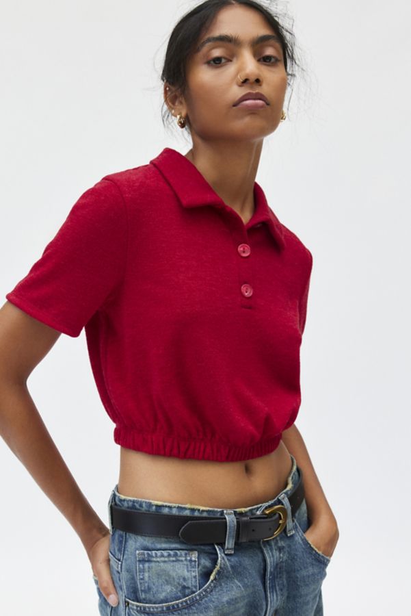 Slide View: 1: Urban Renewal Remnants Cropped Polo Shirt