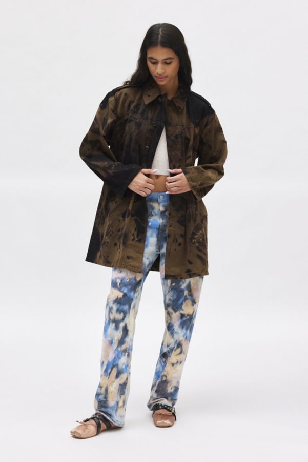 Slide View: 2: Urban Renewal Remade Bleach Splatter Surplus Jacket