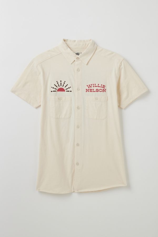 Slide View: 2: American Needle Willie Nelson Short Sleeve Button-Down Shirt