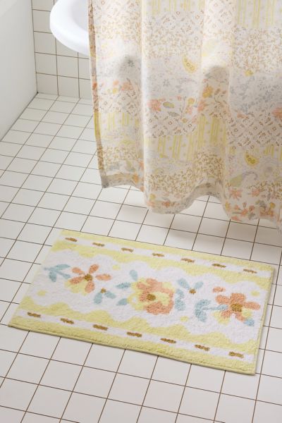 Josephine Floral Ribbon Tufted Bath Mat