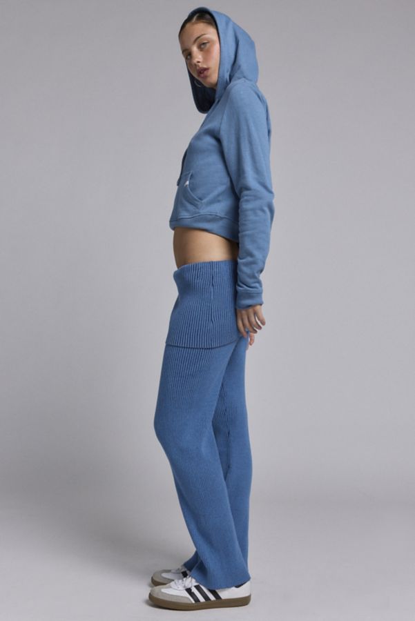 Slide View: 3: Another Girl Foldover Waistband Ribbed Knit Pant