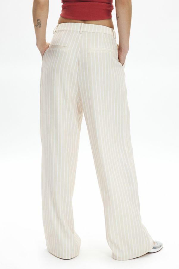 Slide View: 4: Another Girl Striped Relaxed Wide Leg Pant