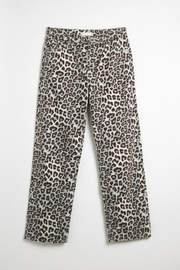 Slide View: 2: BDG Leopard Pattern Baggy Skate Fit Jean