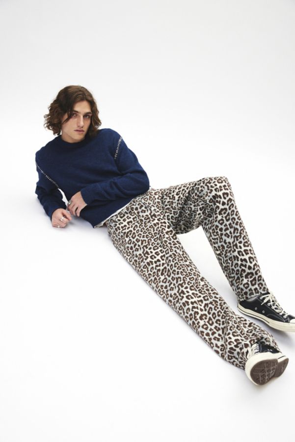 Slide View: 6: BDG Leopard Pattern Baggy Skate Fit Jean