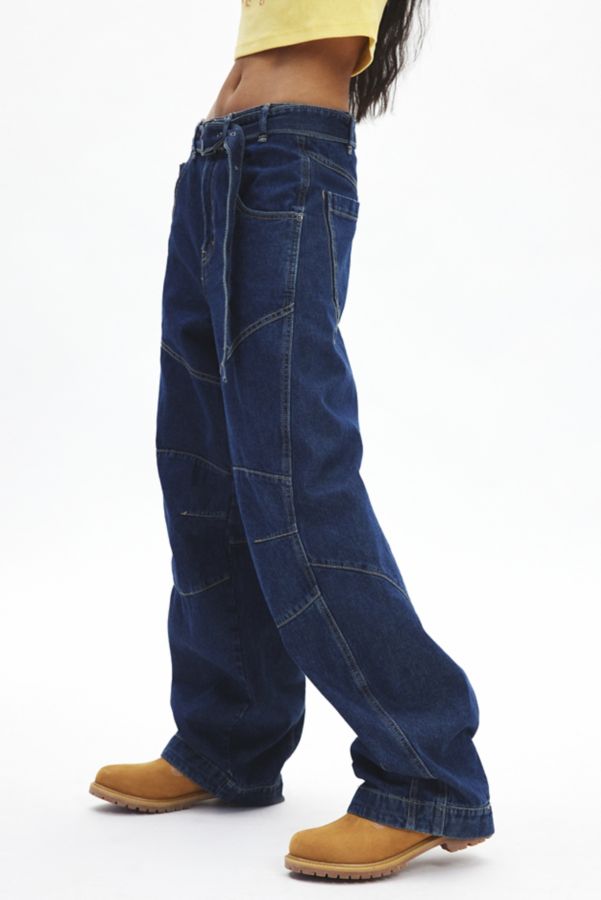 Slide View: 3: BDG Echo Baggy Belted Cargo Jean