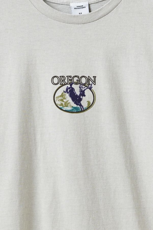 Slide View: 2: Oregon Short Sleeve Cotton Graphic Tee