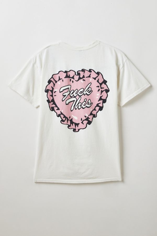 Slide View: 1: T-shirt graphique en jersey de coton Lovers