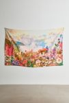 Thumbnail View 2: Collage Blooms Floral Mushroom Printed Tapestry