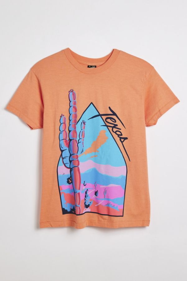 Slide View: 1: T-shirt Graphique Cactus Texas Screen Stars