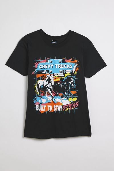 Screen Stars Chevy Trucks Built To Stay Graphic Tee