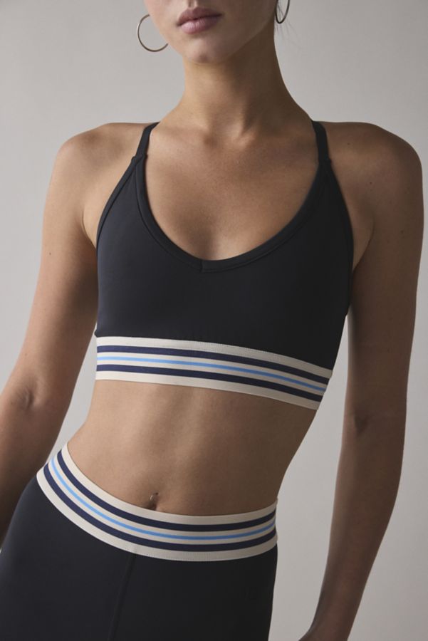 Slide View: 1: FILA Mika Stripe Crisscross Bra Top