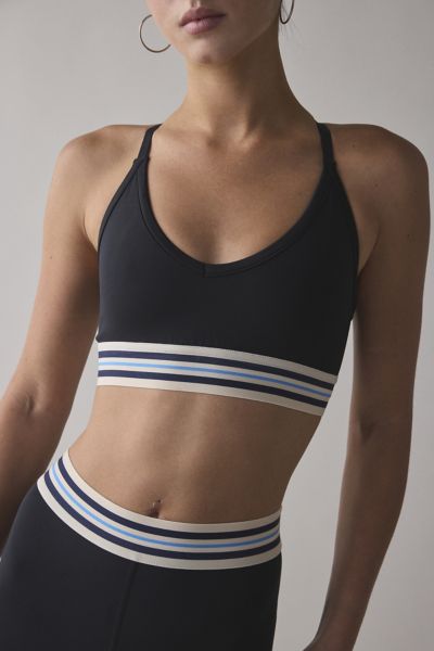 FILA Mika Stripe Crisscross Bra Top