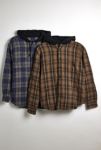 Thumbnail View 2: Urban Renewal Remade Hooded Heavy Flannel Long Sleeve Shirt