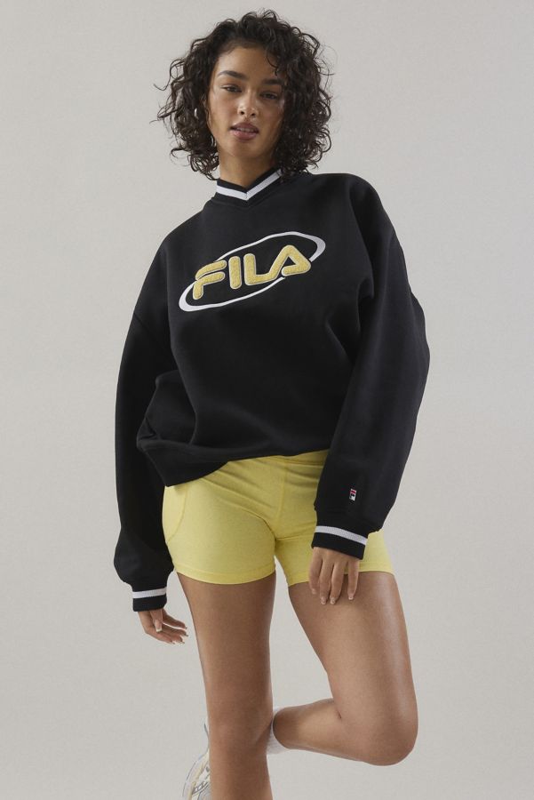 Slide View: 1: FILA X HAILEY V-Neck Pullover