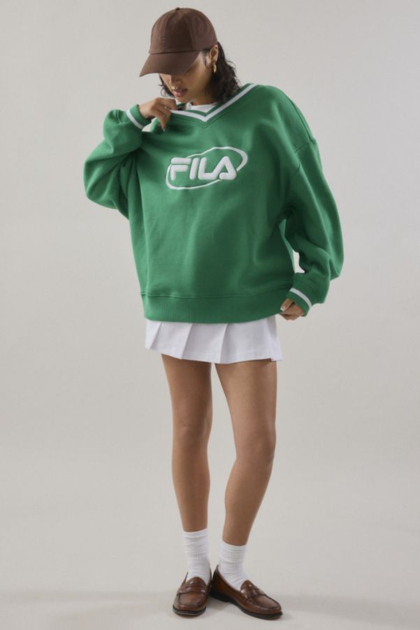 Slide View: 2: FILA X HAILEY V-Neck Pullover