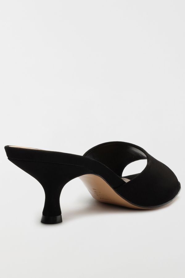 Slide View: 4: Schutz Dethalia Leather Heeled Mule