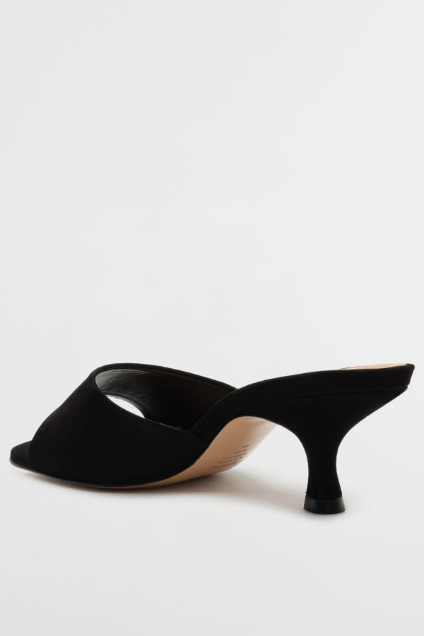 Slide View: 5: Schutz Dethalia Leather Heeled Mule