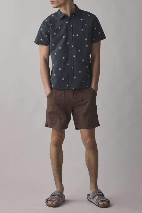 Slide View: 4: Katin Shine Embroidered Short Sleeve Shirt