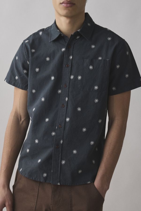 Slide View: 1: Katin Shine Embroidered Short Sleeve Shirt