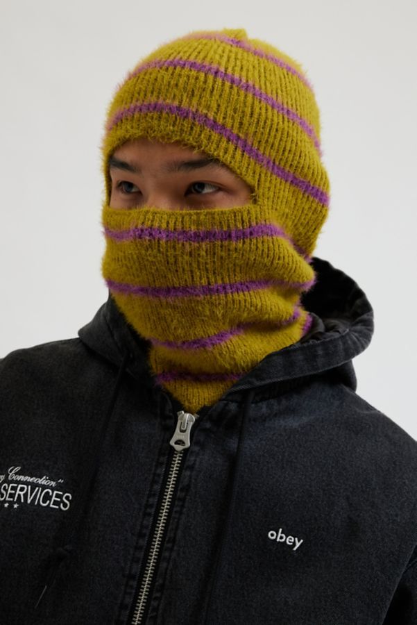 Slide View: 1: Stripe Pattern Balaclava