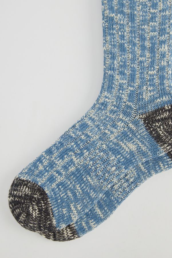 Slide View: 2: Textured Marl Knit Crew Sock