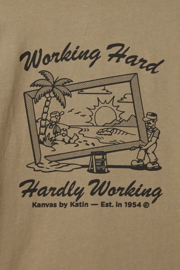 Slide View: 3: Katin Working Hard Graphic Boxy Fit Tee