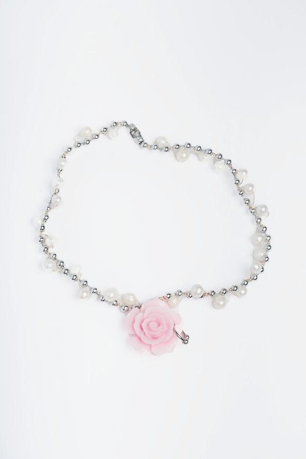 Slide View: 2: Tootsie Jewelry Zizi Rose Necklace