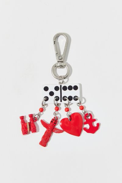 Domino Bag Charm Keychain