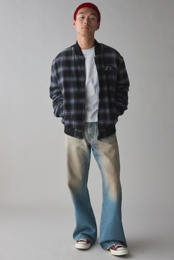 Slide View: 3: Diesel J-Saint Plaid Bomber Jacket