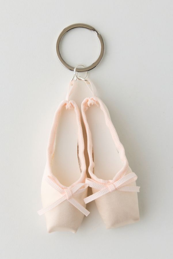 Slide View: 3: Ballet Slippers Keychain