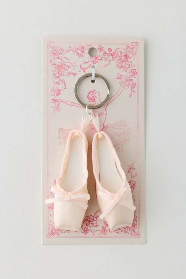 Slide View: 4: Ballet Slippers Keychain