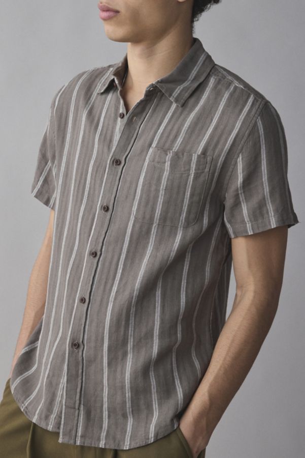 Slide View: 1: Katin Alan Striped Short Sleeve Shirt