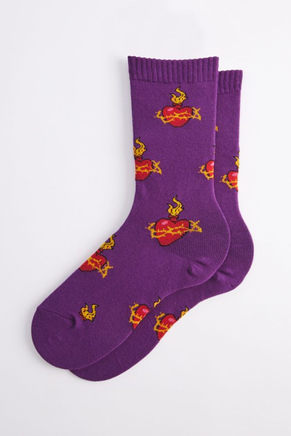 Slide View: 1: Sacred Heart Crew Sock