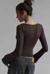 Thumbnail View 2: Silence + Noise Kaia Strappy V-Neck Long Sleeve Top