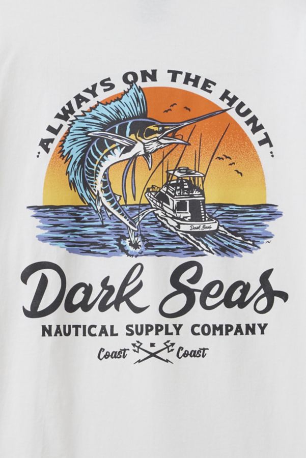 Slide View: 3: Dark Seas Open Ocean Long Sleeve Graphic Tee