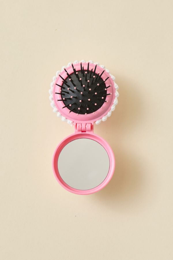 Slide View: 2: Brosse à Cheveux et Miroir Compact Pretty Shitty Cakes Exclusivité UO