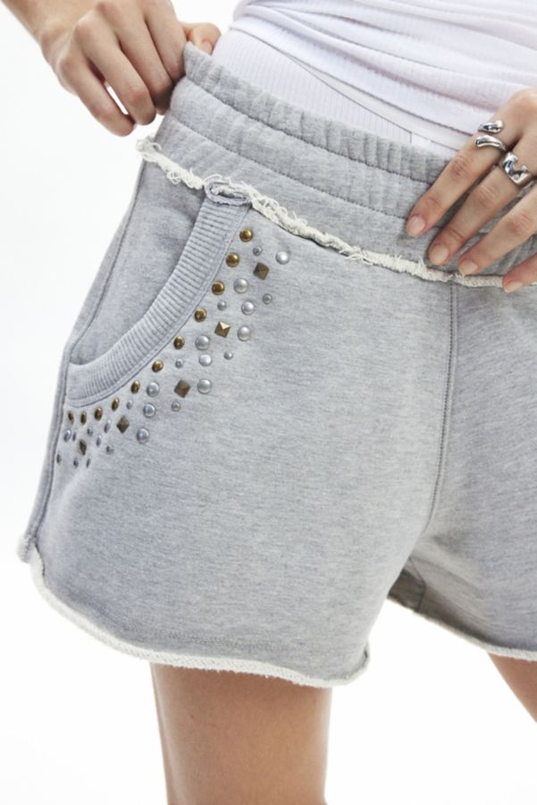 Slide View: 3: Jaded London Monster Studded Jogger Short