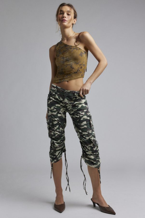 Slide View: 1: Jaded London Stella Camo Cargo Capri Pant