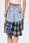 Thumbnail View 5: Urban Renewal Remade Spliced Flannel Denim Mini Skirt