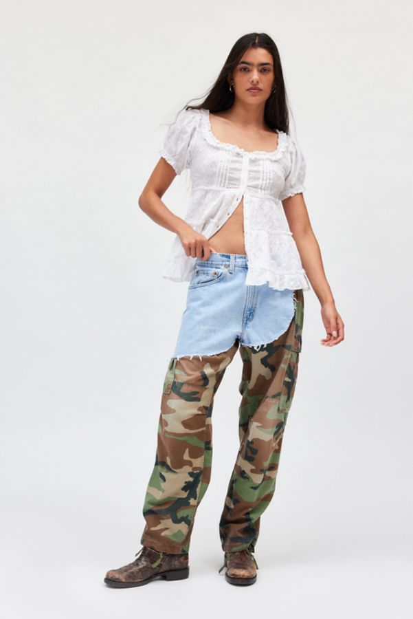 Slide View: 1: Urban Renewal Remade Spliced Camo Denim Pant