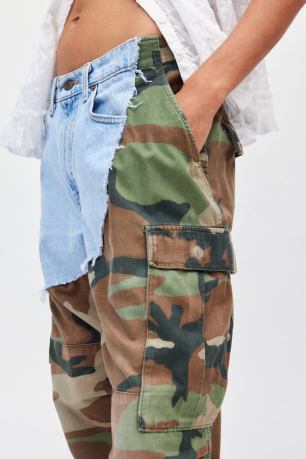 Slide View: 5: Urban Renewal Remade Spliced Camo Denim Pant