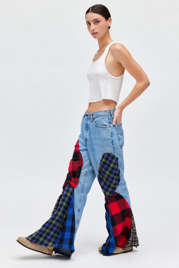 Slide View: 1: Urban Renewal Remade Drippy Flannel Jean