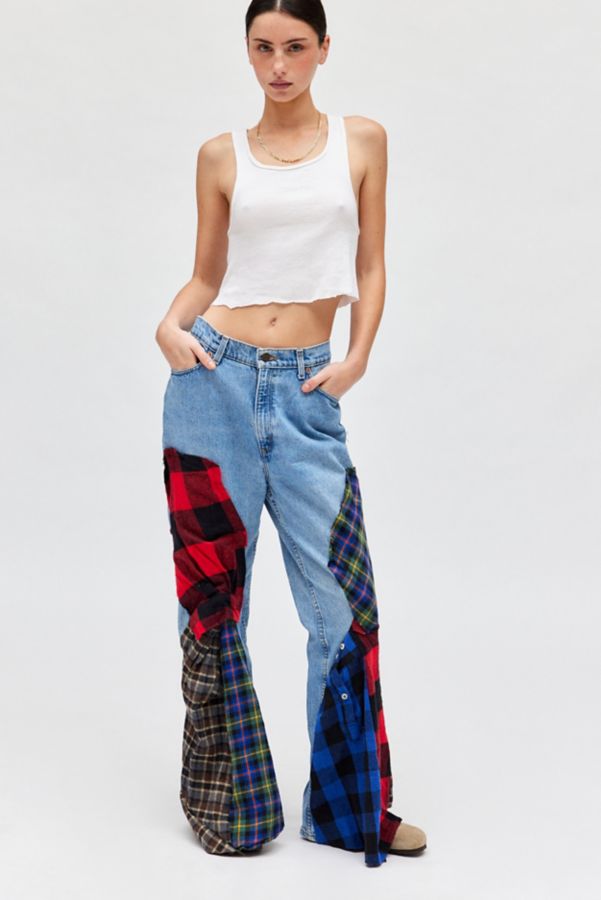 Slide View: 4: Urban Renewal Remade Drippy Flannel Jean