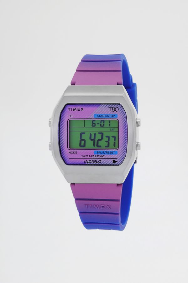 Slide View: 1: Timex 80 Alarm Quartz Digital Watch